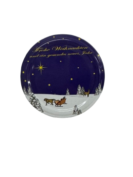 TO 66 Weihnachtsdeckel Schneelandschaft